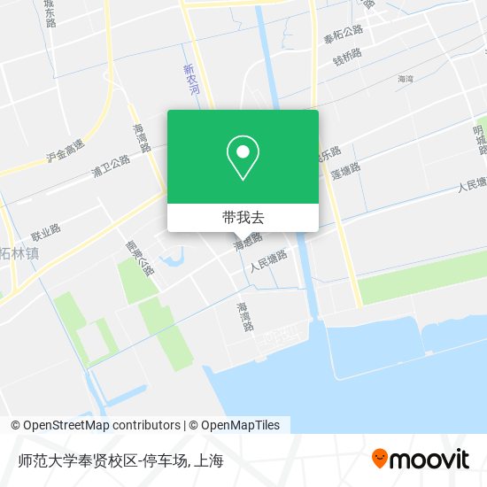 师范大学奉贤校区-停车场地图