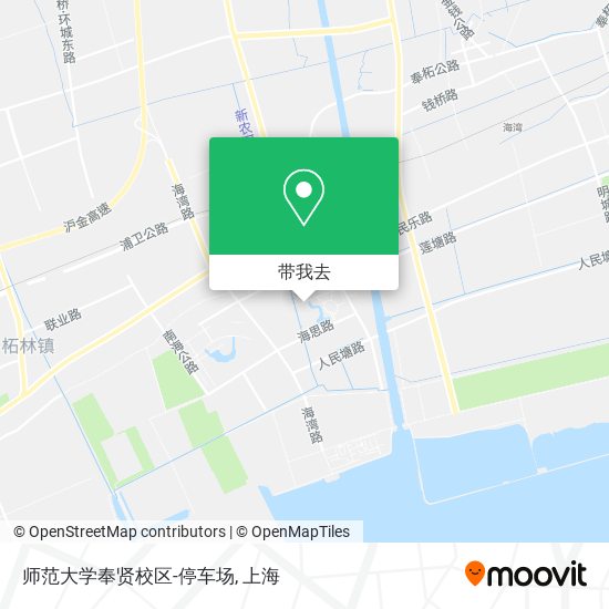 师范大学奉贤校区-停车场地图