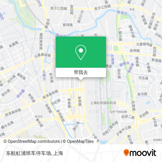 东航虹浦班车停车场地图
