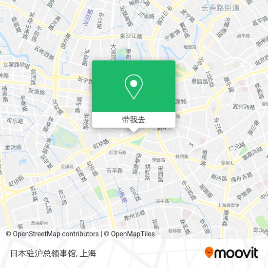 日本驻沪总领事馆地图