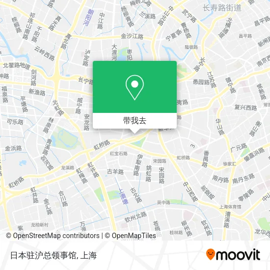 日本驻沪总领事馆地图