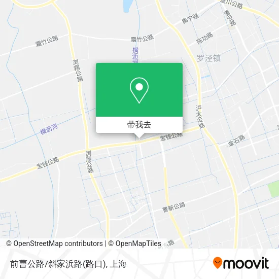 前曹公路/斜家浜路(路口)地图