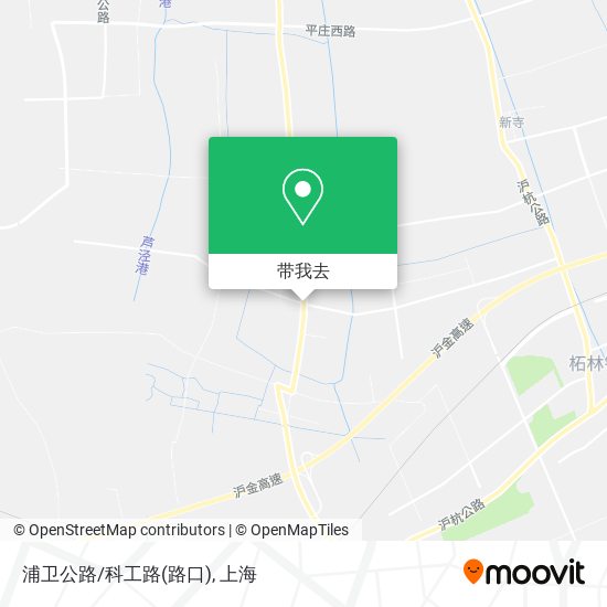 浦卫公路/科工路(路口)地图