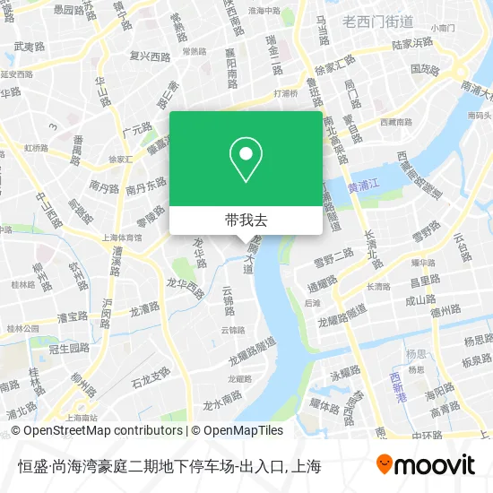 恒盛·尚海湾豪庭二期地下停车场-出入口地图
