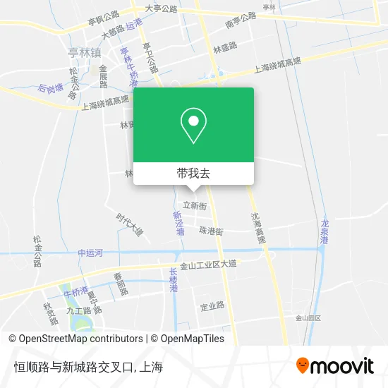 恒顺路与新城路交叉口地图