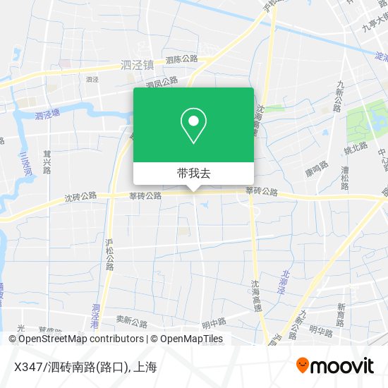 X347/泗砖南路(路口)地图