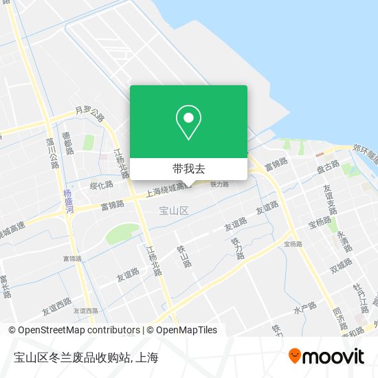 宝山区冬兰废品收购站地图