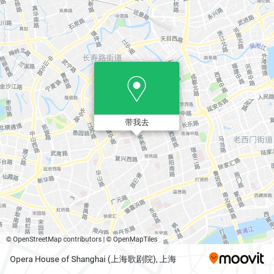 Opera House of Shanghai (上海歌剧院)地图