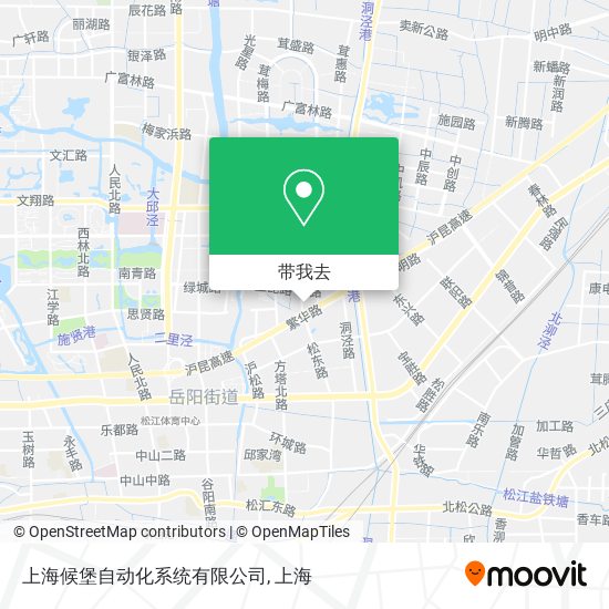 上海候堡自动化系统有限公司地图