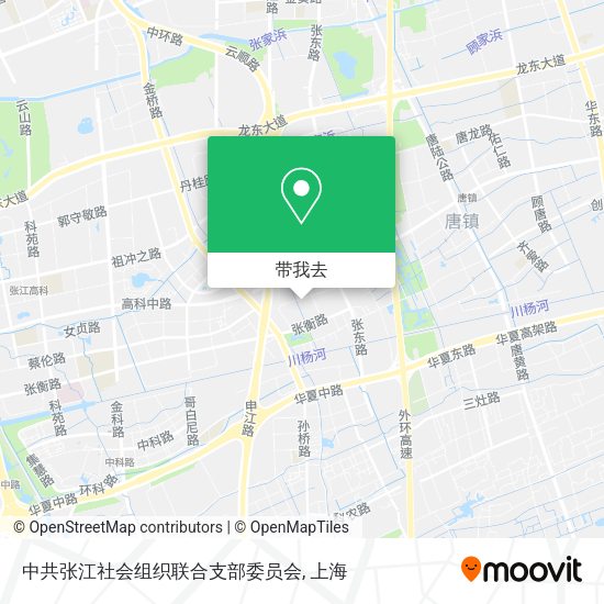 中共张江社会组织联合支部委员会地图