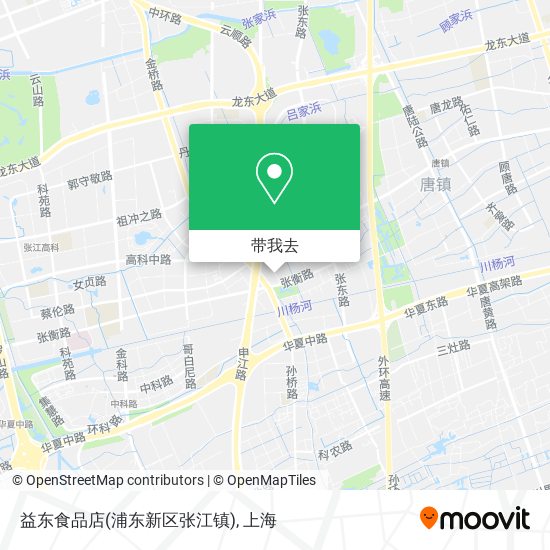 益东食品店(浦东新区张江镇)地图