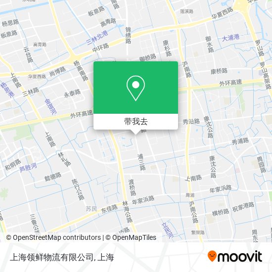 上海领鲜物流有限公司地图