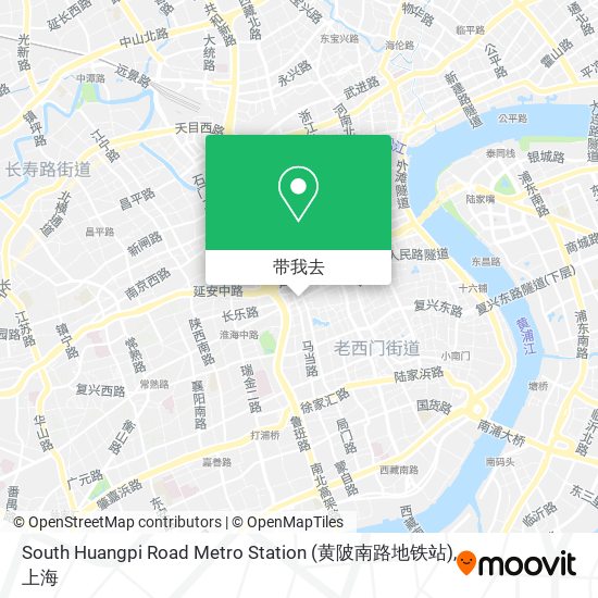South Huangpi Road Metro Station (黄陂南路地铁站)地图