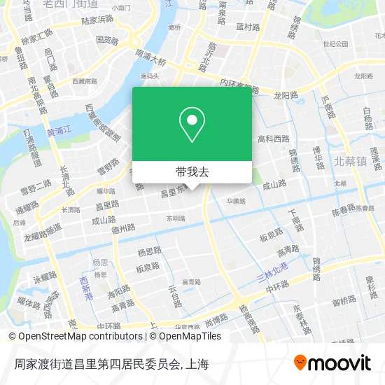 周家渡街道昌里第四居民委员会地图