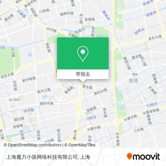 上海魔力小孩网络科技有限公司地图