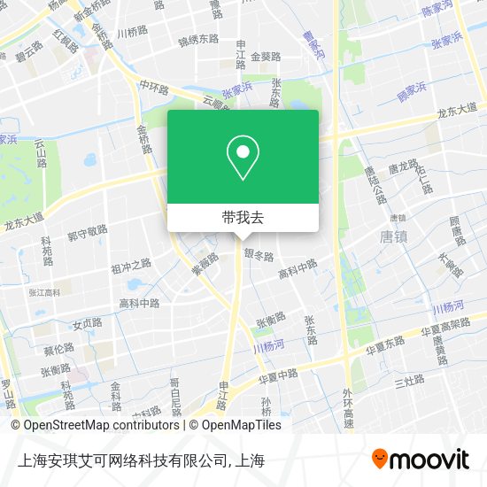 上海安琪艾可网络科技有限公司地图