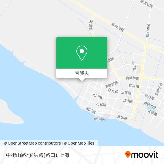 中街山路/滨洪路(路口)地图