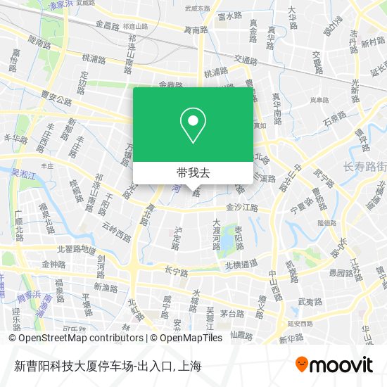 新曹阳科技大厦停车场-出入口地图