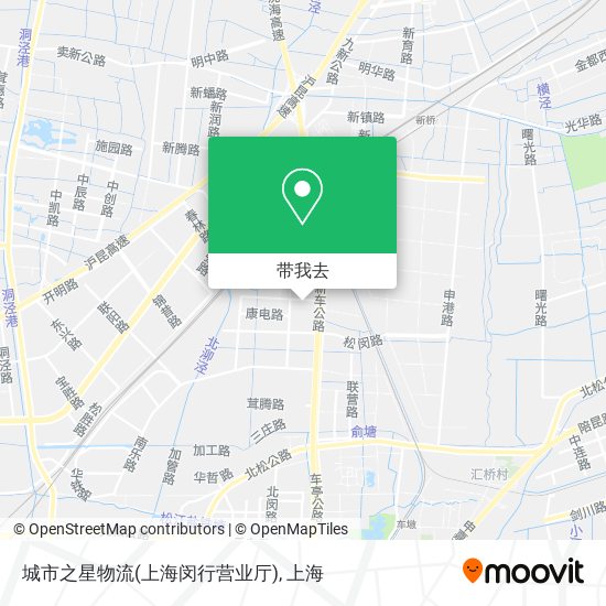 城市之星物流(上海闵行营业厅)地图