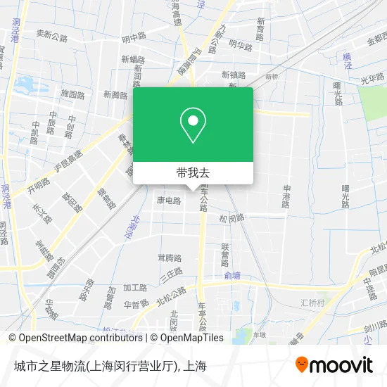 城市之星物流(上海闵行营业厅)地图