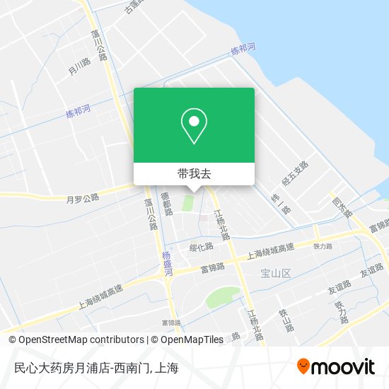 民心大药房月浦店-西南门地图