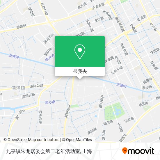 九亭镇朱龙居委会第二老年活动室地图