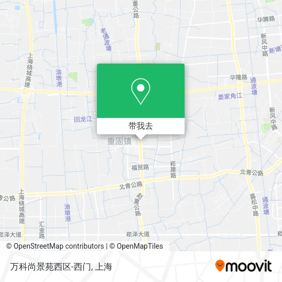 万科尚景苑西区-西门地图
