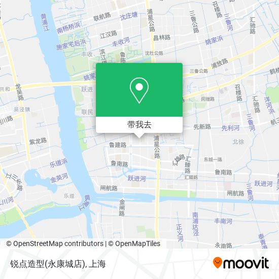 锐点造型(永康城店)地图