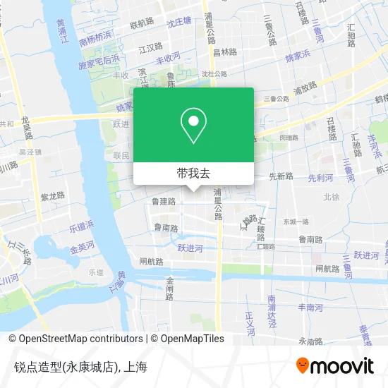 锐点造型(永康城店)地图