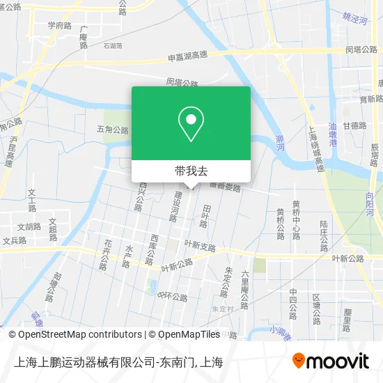 上海上鹏运动器械有限公司-东南门地图