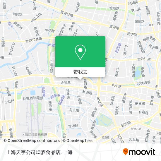 上海天宇公司烟酒食品店地图