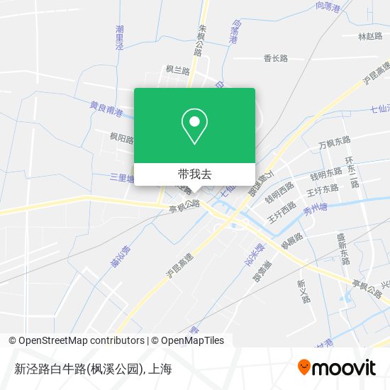 新泾路白牛路(枫溪公园)地图