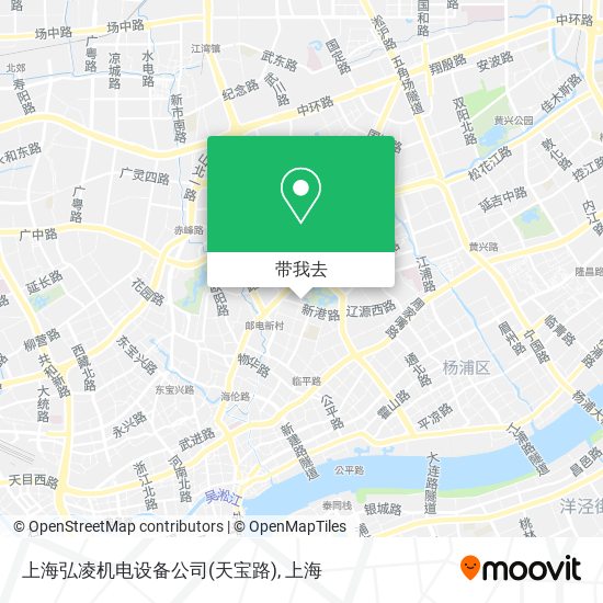 上海弘凌机电设备公司(天宝路)地图