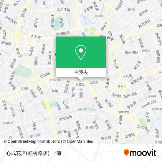 心成花店(虹桥路店)地图