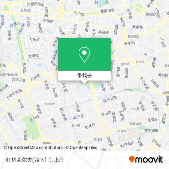 虹桥高尔夫(西南门)地图