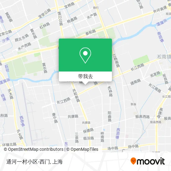 通河一村小区-西门地图