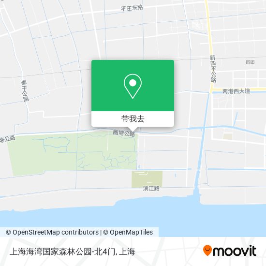 上海海湾国家森林公园-北4门地图