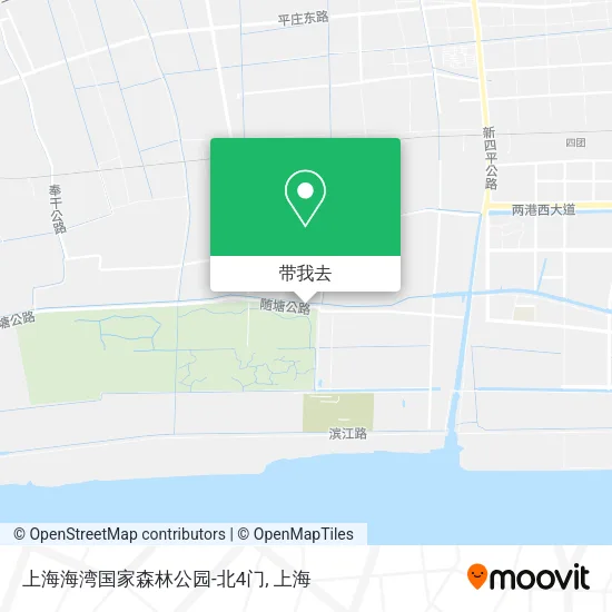 上海海湾国家森林公园-北4门地图