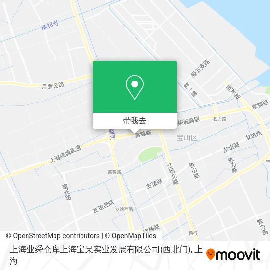 上海业舜仓库上海宝杲实业发展有限公司(西北门)地图