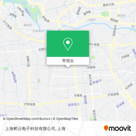 上海邺云电子科技有限公司地图