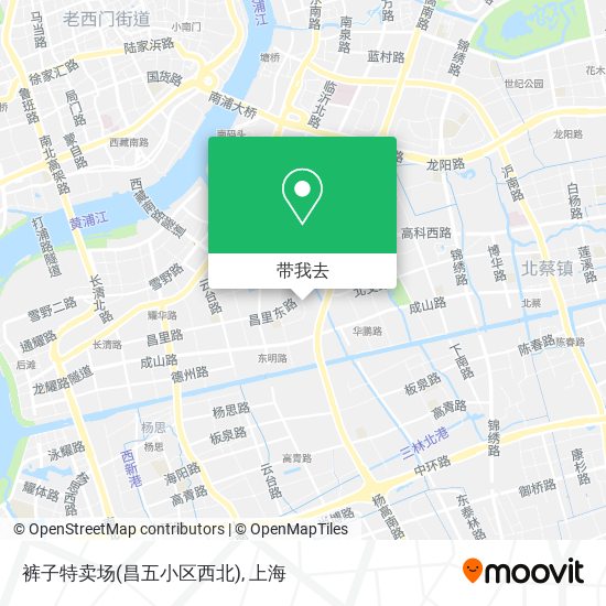 裤子特卖场(昌五小区西北)地图