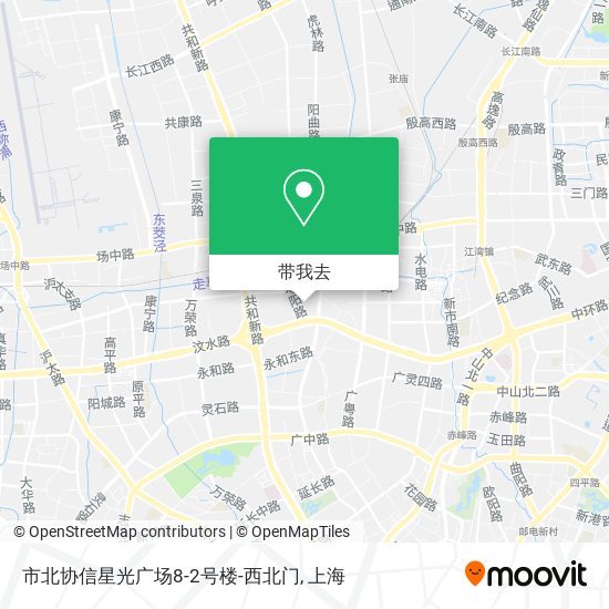 市北协信星光广场8-2号楼-西北门地图