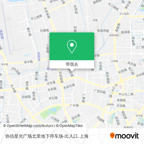 协信星光广场北里地下停车场-出入口地图