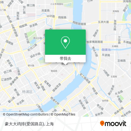 豪大大鸡排(爱国路店)地图