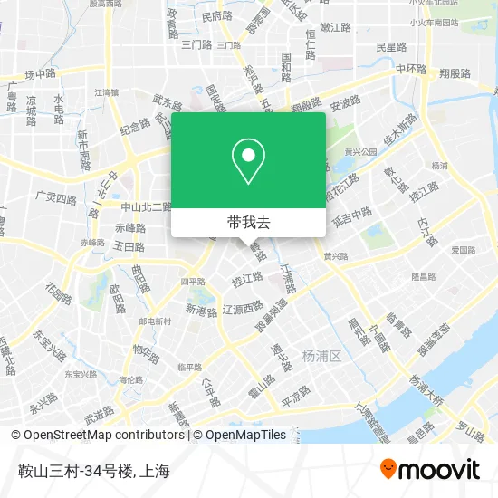鞍山三村-34号楼地图