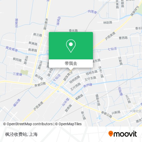 枫泾收费站地图
