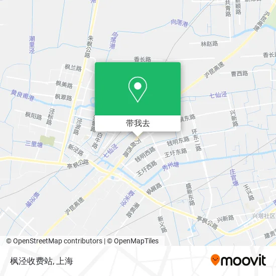 枫泾收费站地图