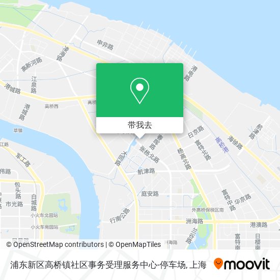 浦东新区高桥镇社区事务受理服务中心-停车场地图