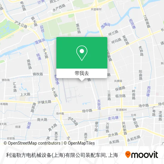 利滋勒方电机械设备(上海)有限公司装配车间地图