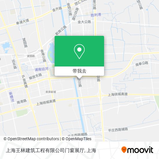 上海王林建筑工程有限公司门窗展厅地图